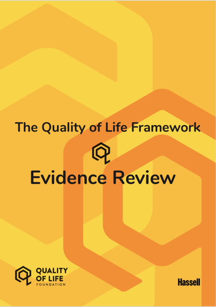 Quality of Life Framework Evidence Review Report